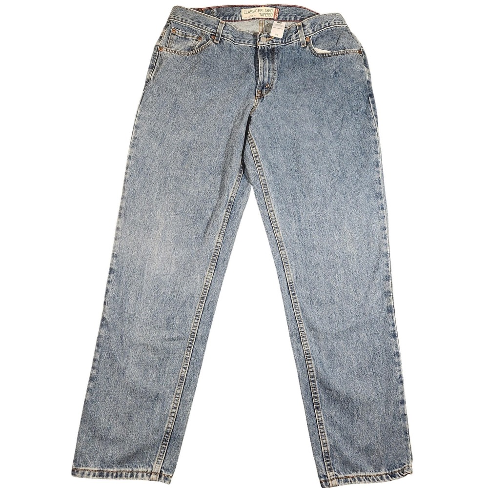 Levis Jeans Womens 18L Blue 550 Classic Relaxed‎ Tapered Denim High Rise Mom